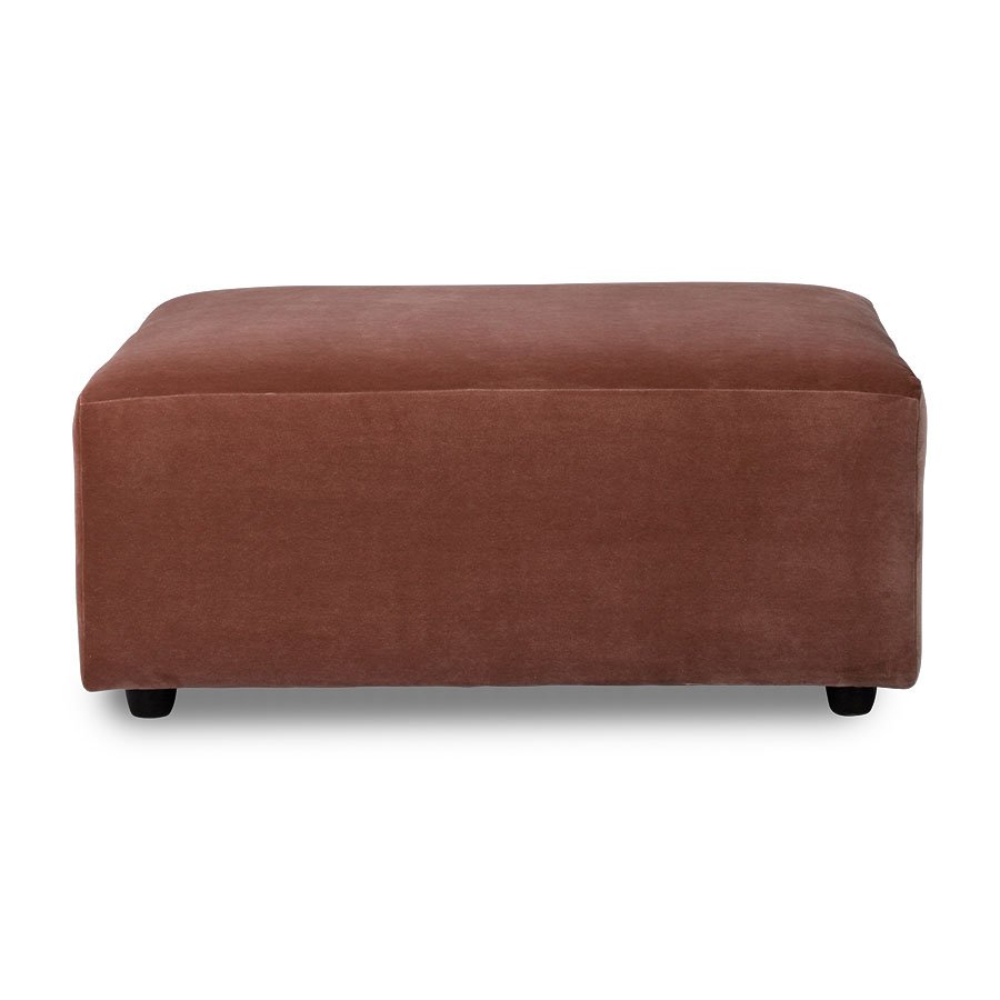 Jax couch: element hocker, royal velvet, magnolia