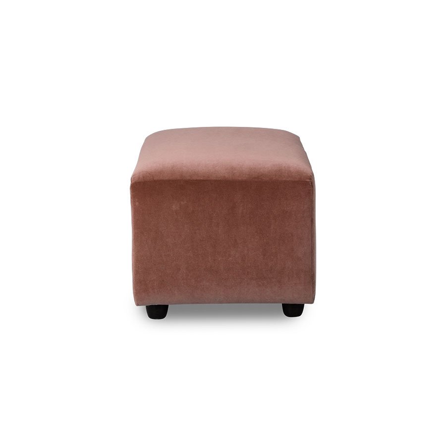 Jax couch: element hocker small, royal velvet, magnolia