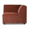 Jax couch: element right end, royal velvet, magnolia