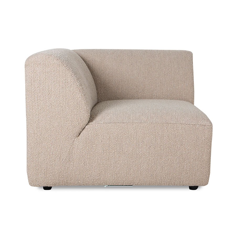 Jax couch: element left corner, boucle, taupe