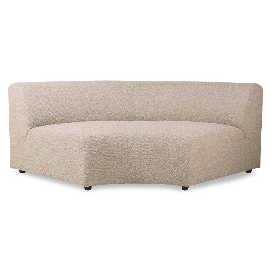 Jax couch: element round, boucle, taupe