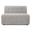 Vint couch: element middle 1,5-seat, corduroy rib, cream