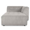 Vint couch: element right divan, corduroy rib, cream