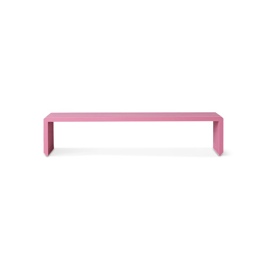 Slatted bench hot pink, 160x27cm