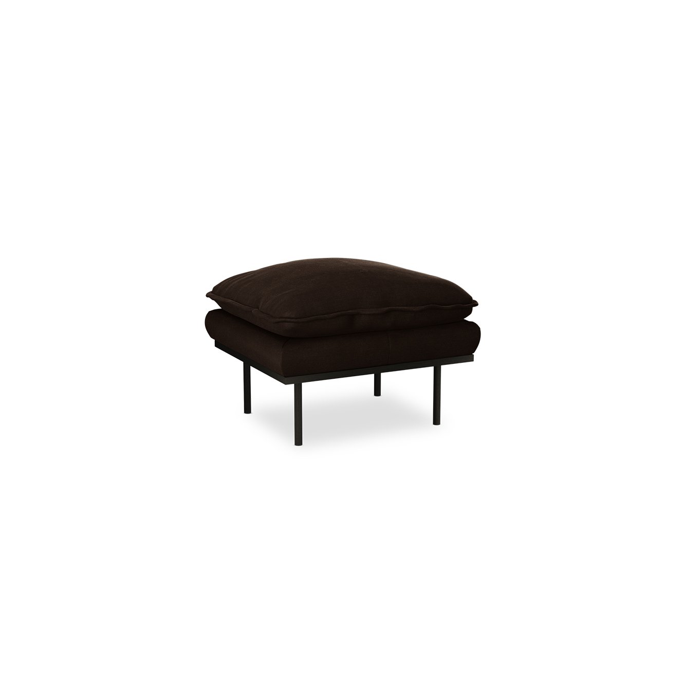 Retro sofa: hocker, royal velvet, espresso - Image 2