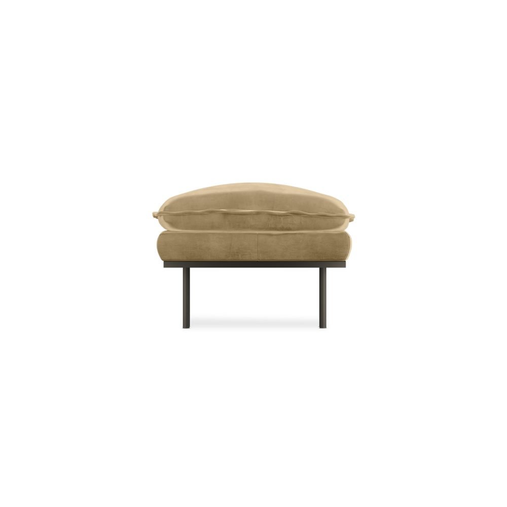 Retro sofa: hocker, royal velvet, cream