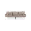 Retro sofa: 3-seats, sneak, beige