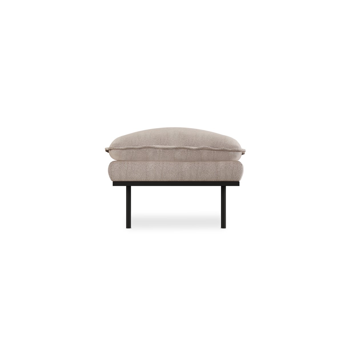 Retro sofa: hocker, sneak, beige