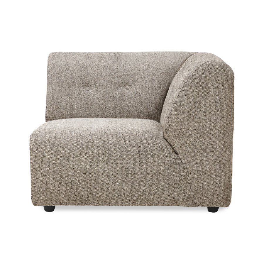Vint couch: element right, sneak, beige