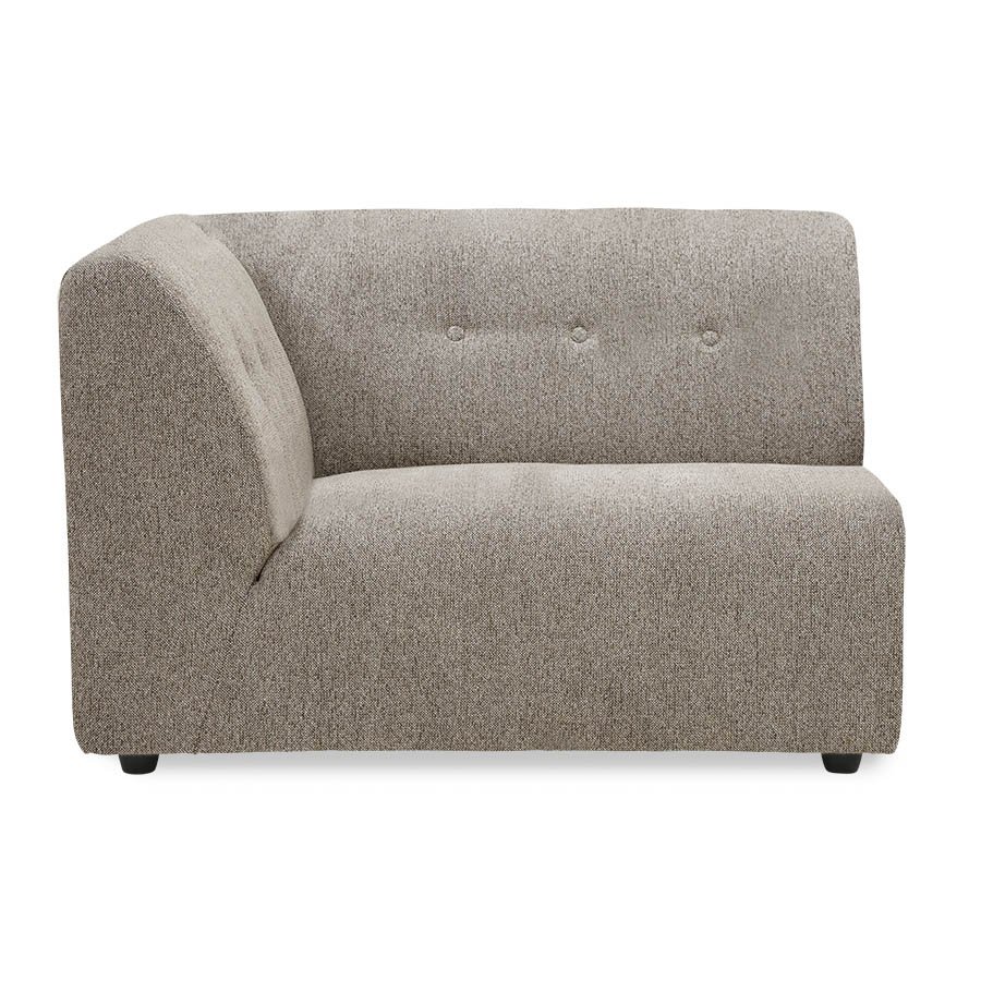 Vint couch: element left 1,5-seat, sneak, beige