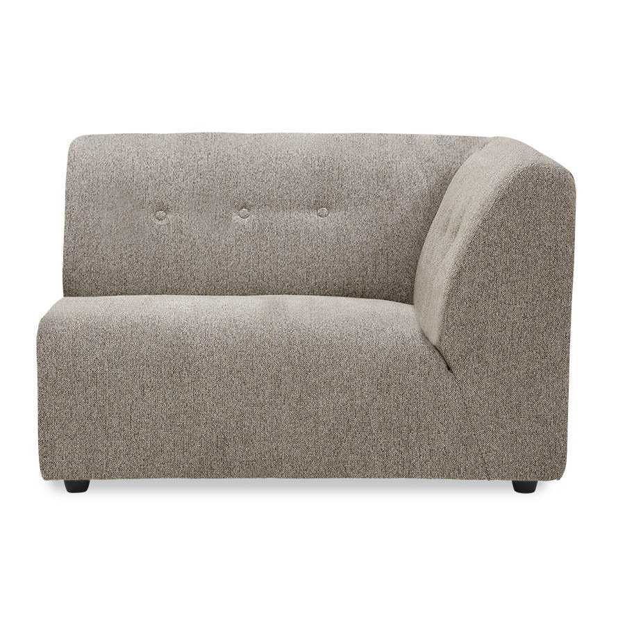 Vint couch: element right 1,5-seat, sneak, beige