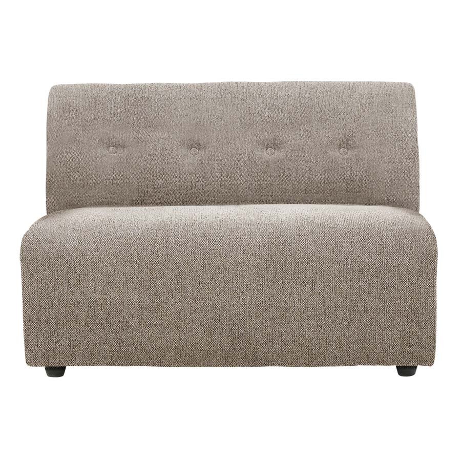 Vint couch: element middle 1,5-seat, sneak, beige