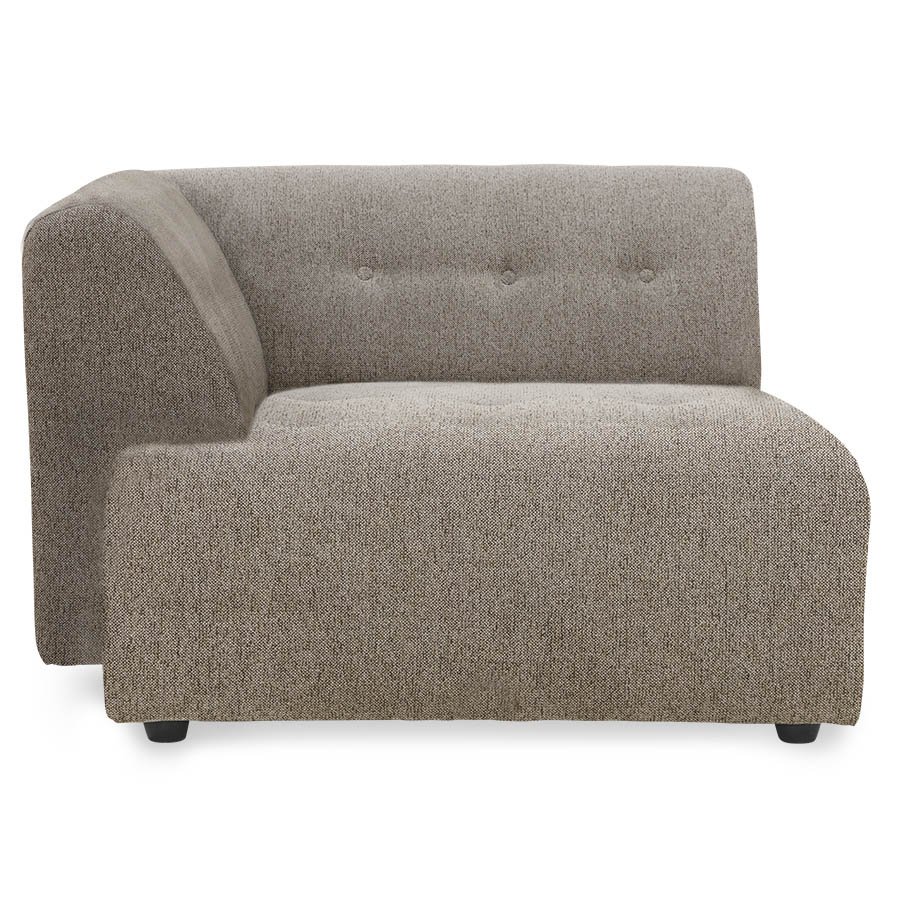 Vint couch: element left divan, sneak, beige