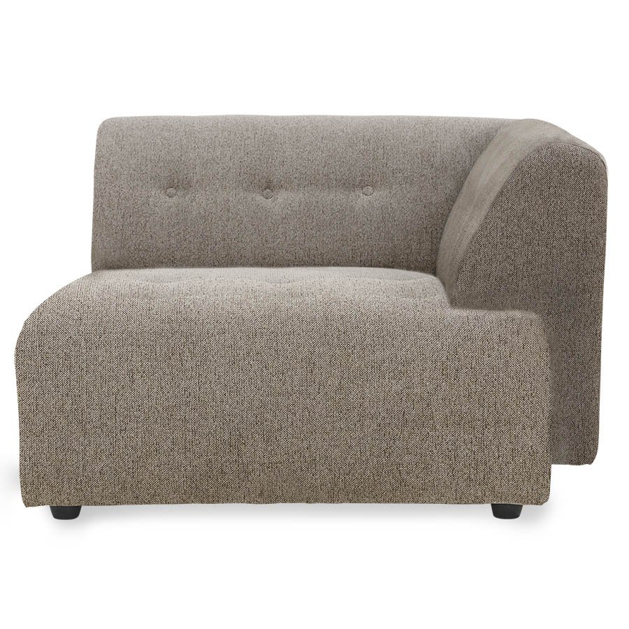 Vint couch: element right divan, sneak, beige
