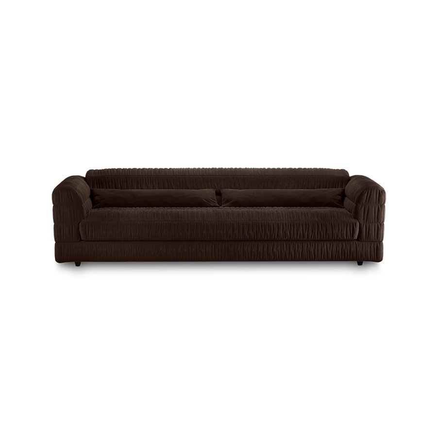 Club couch: royal velvet, espresso