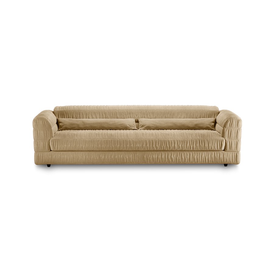 Club couch: royal velvet, cream