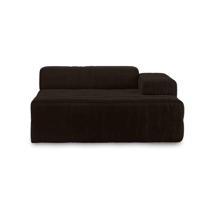 Brut sofa: element right divan, royal velvet, espresso