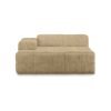 Brut sofa: element left divan, royal velvet, cream