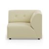 Vint couch: element right, corduroy rib, hay