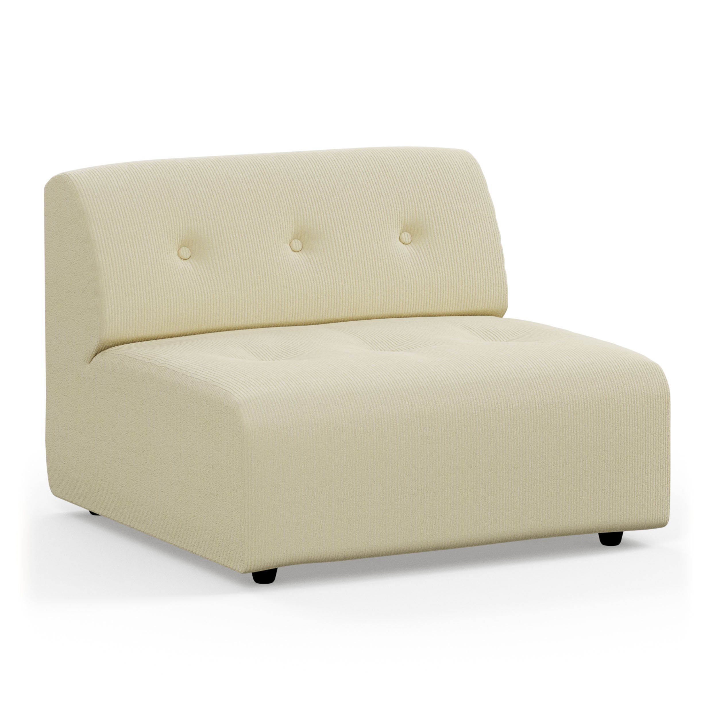 Vint couch: element middle, corduroy rib, hay - Image 2