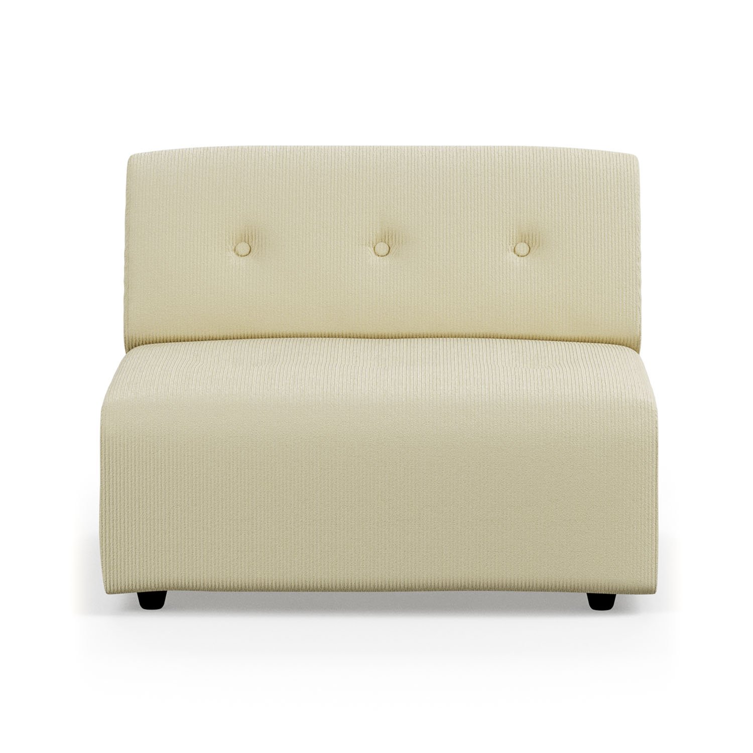 Vint couch: element middle, corduroy rib, hay