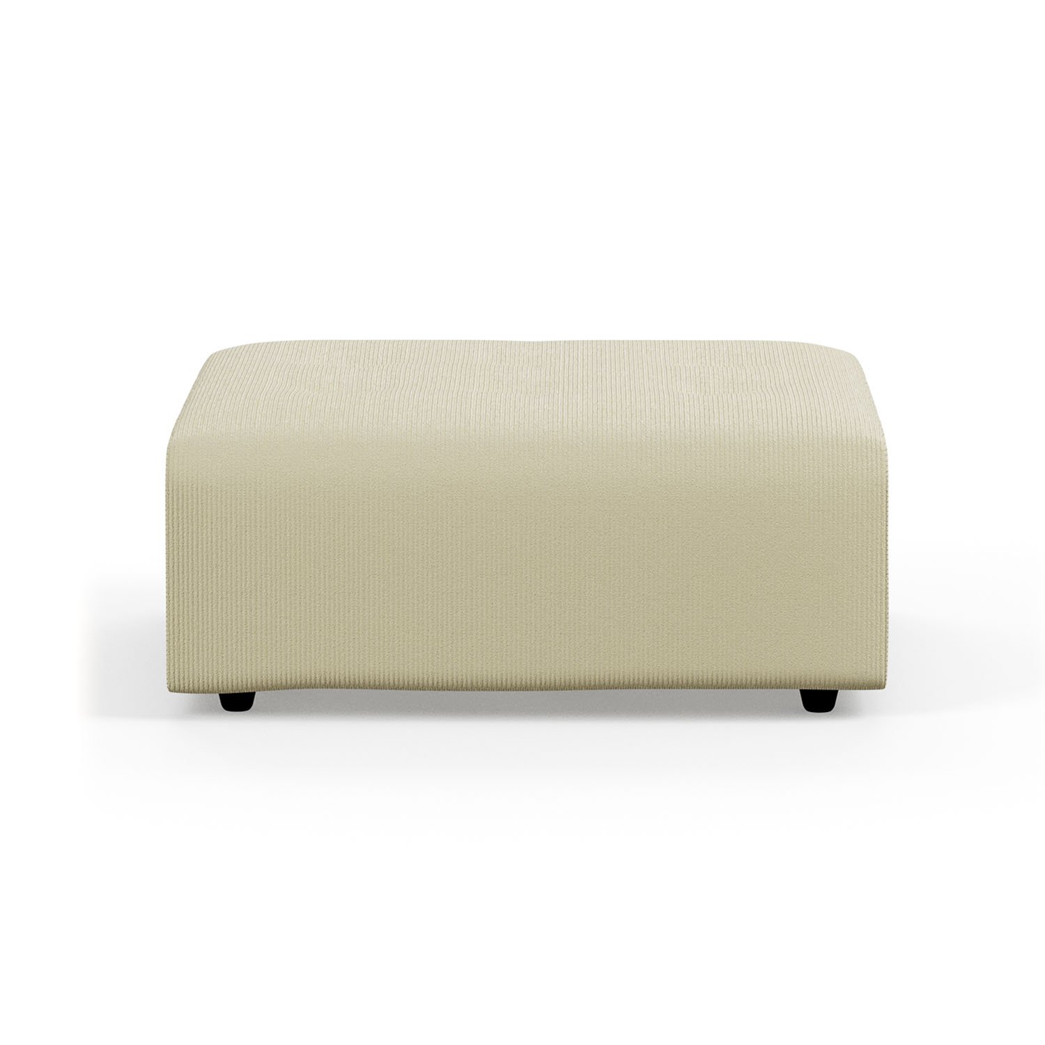 Vint couch: element hocker, corduroy rib, hay