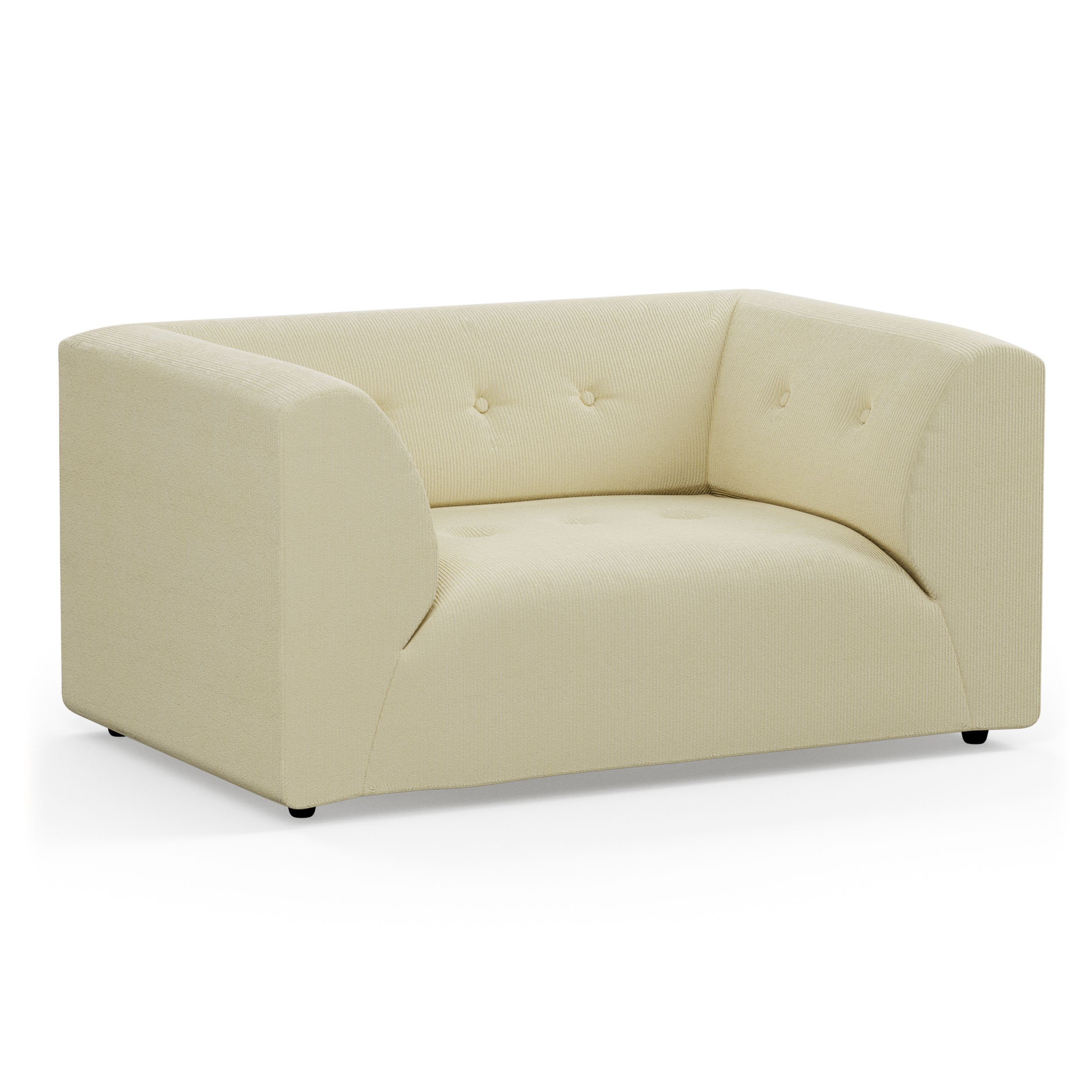 Vint couch: element loveseat, corduroy rib, hay - Image 2