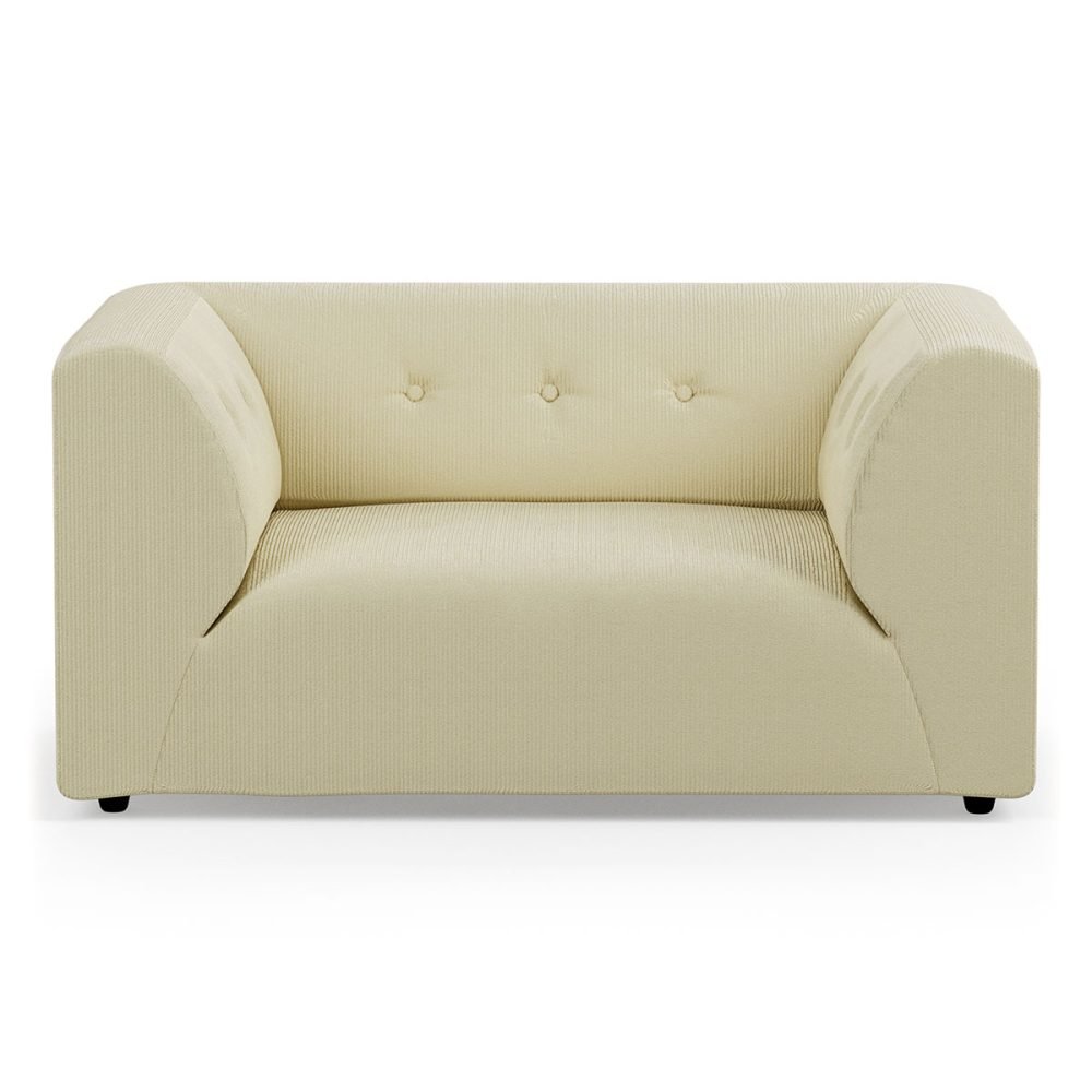 Vint couch: element loveseat, corduroy rib, hay