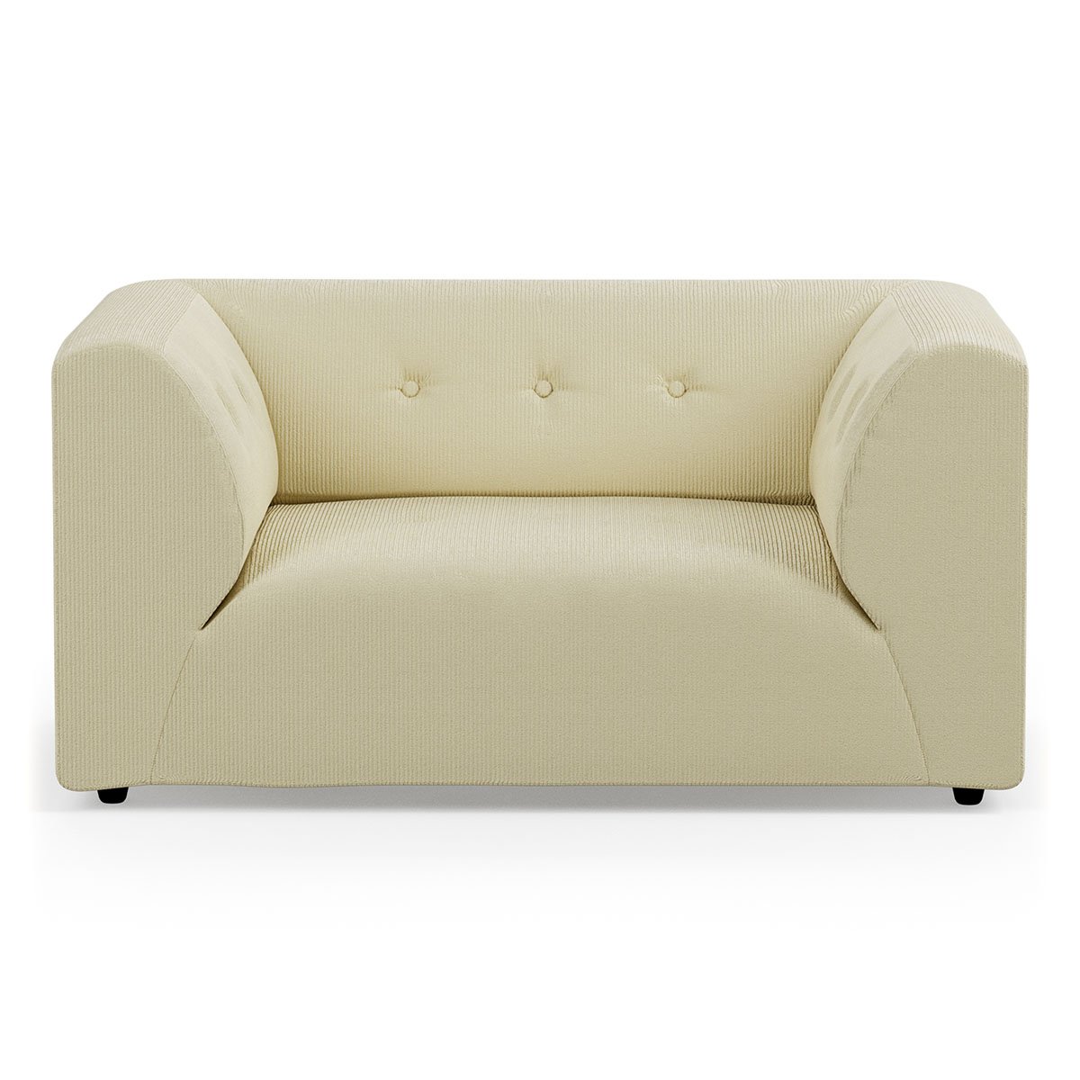 Vint couch: element loveseat, corduroy rib, hay