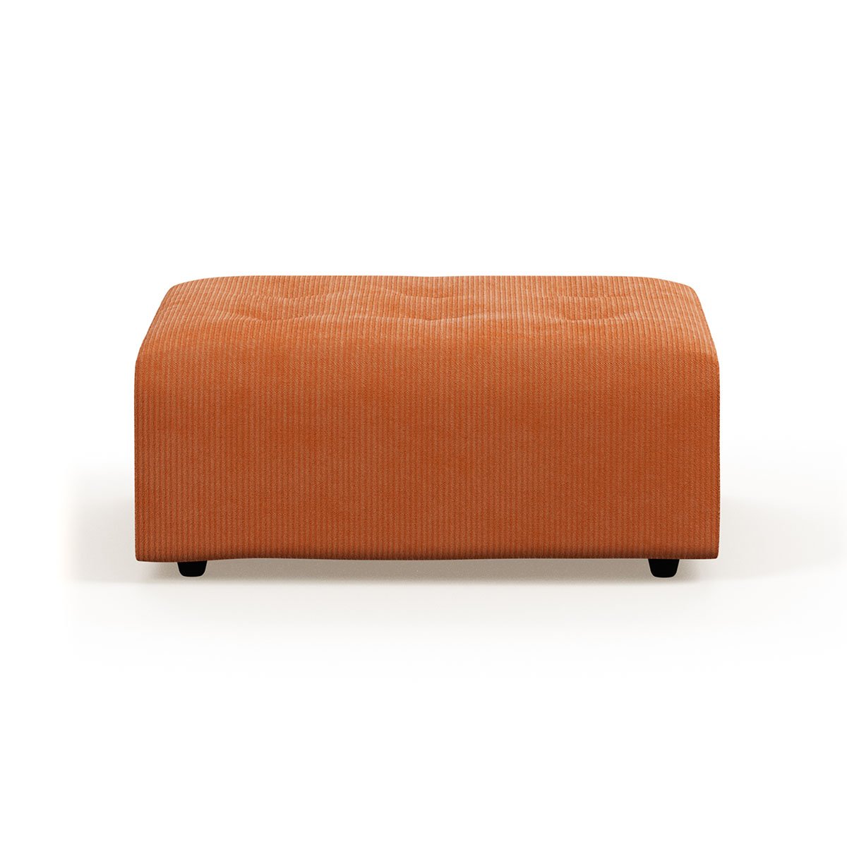 Vint couch: element hocker, corduroy rib, dusty orange