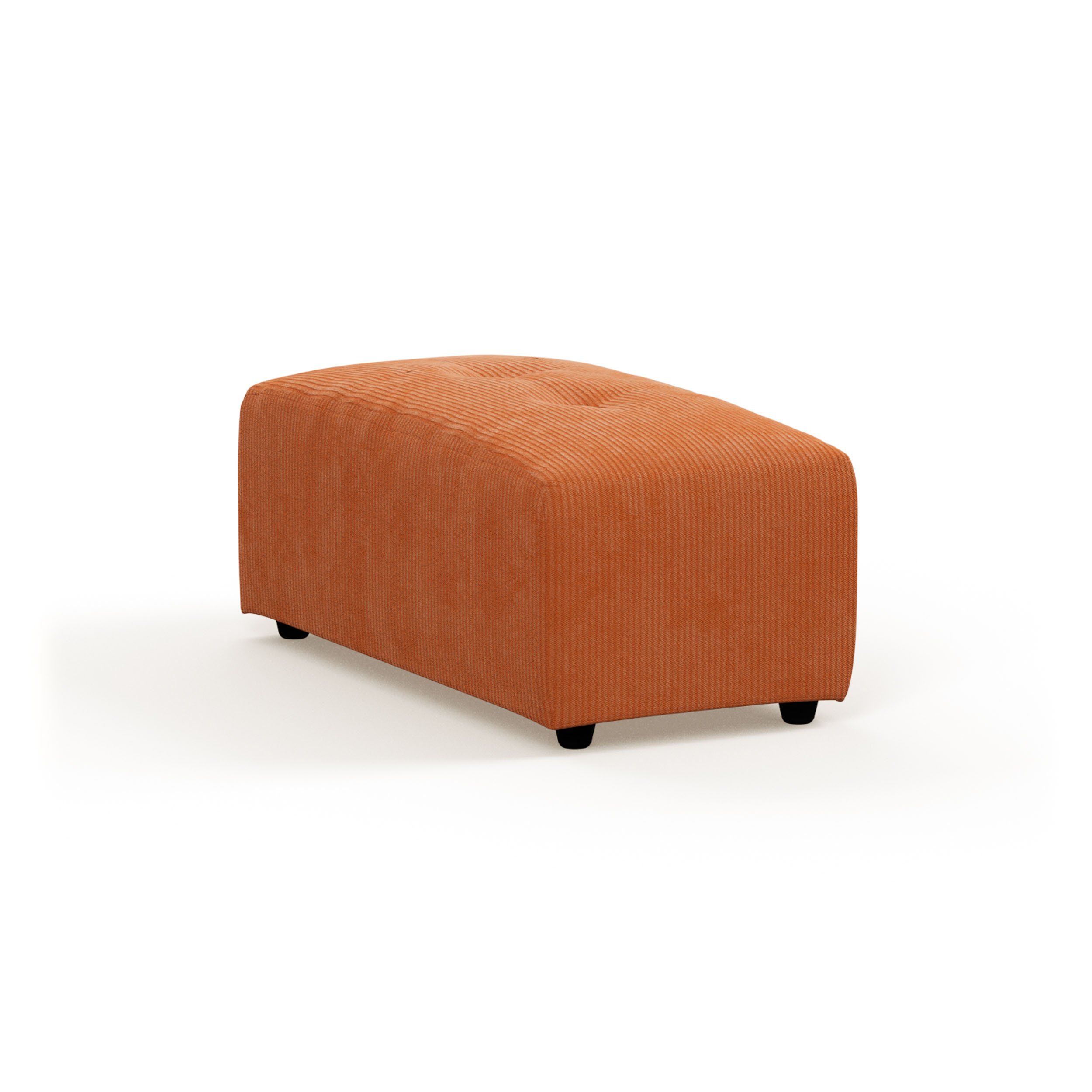 Vint couch: element hocker small, corduroy rib, dusty orange - Image 2