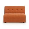Vint couch: element middle 1,5-seat, corduroy rib, dusty ora