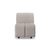 Wave couch: element middle small, sneak light grey