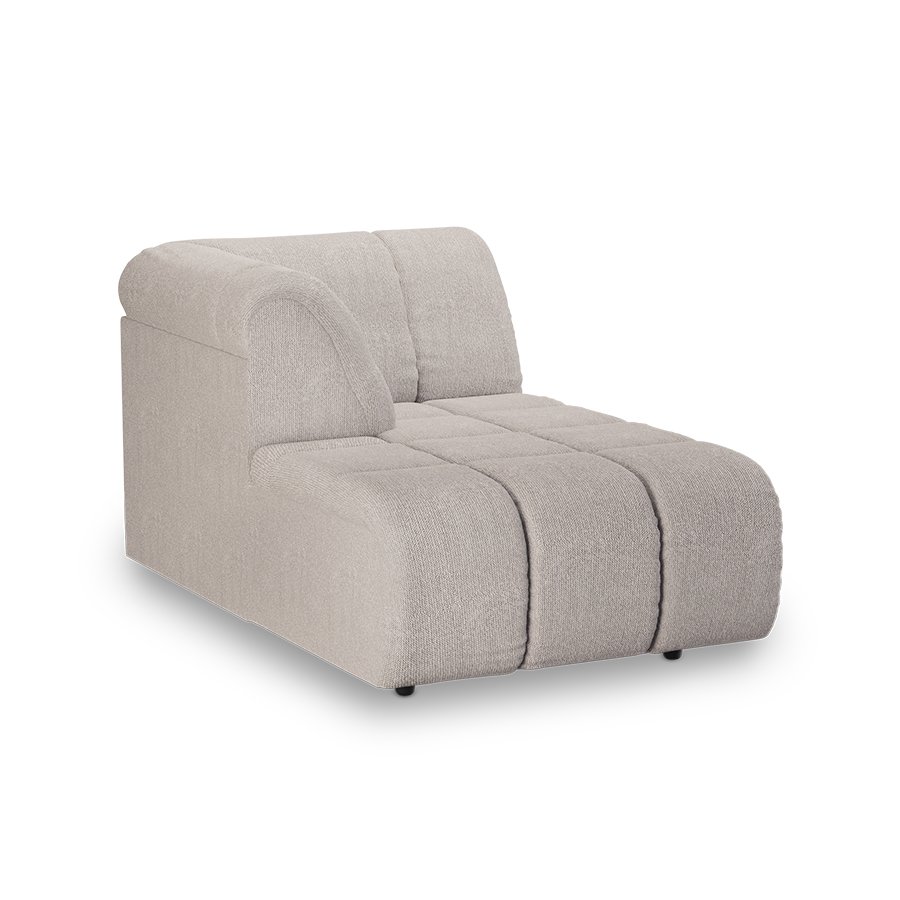 Wave couch: element left divan, sneak light grey - Image 2
