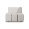 Wave couch: element right divan, boucle cream