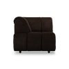 Wave couch: element left high arm, royal velvet espresso