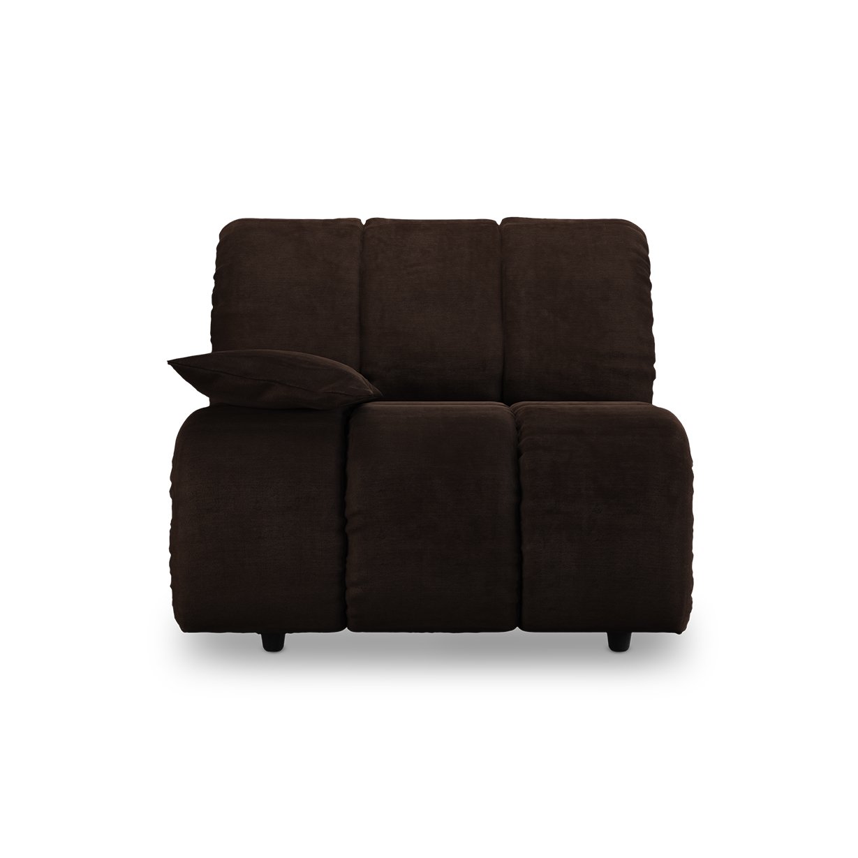 Wave couch: element left low arm, royal velvet espresso