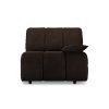 Wave couch: element right low arm, royal velvet espresso