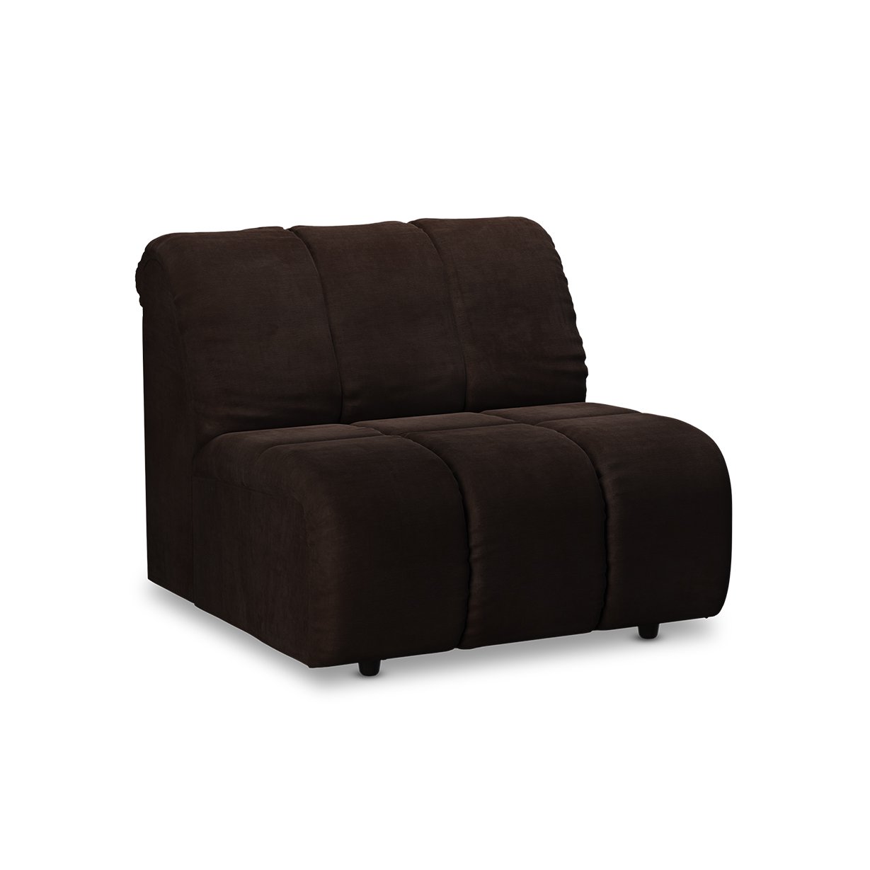 Wave couch: element middle, royal velvet espresso - Image 2