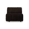 Wave couch: element middle, royal velvet espresso