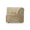 Wave couch: element corner, royal velvet cream