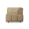 Wave couch: element right high arm, royal velvet cream