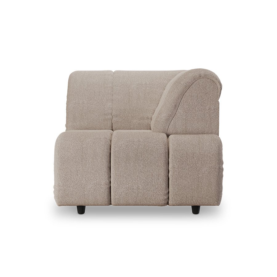 Wave couch: element right high arm, sneak beige