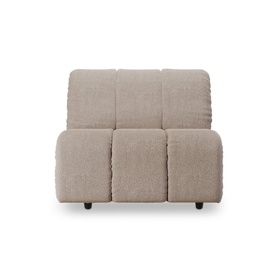 Wave couch: element middle, sneak beige