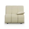 Wave couch: element right low arm, corduroy rib, hay