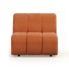 Wave couch: element middle, corduroy rib, dusty orange