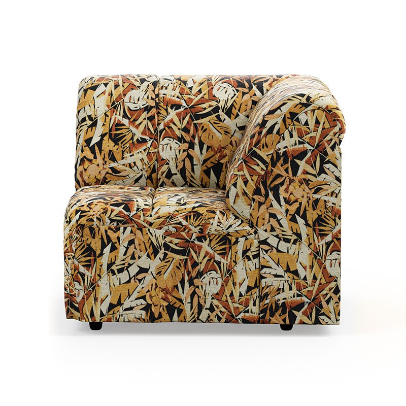 Wave couch: element corner, printed hollywood