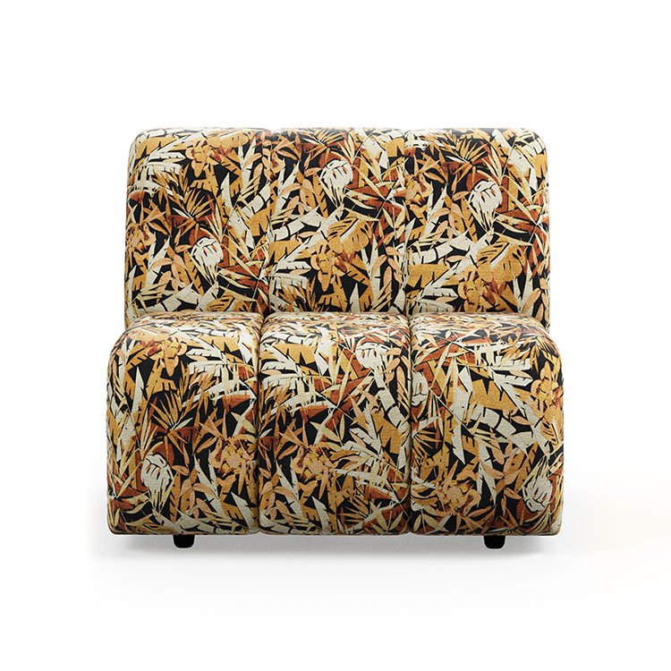 Wave couch: element middle, printed hollywood