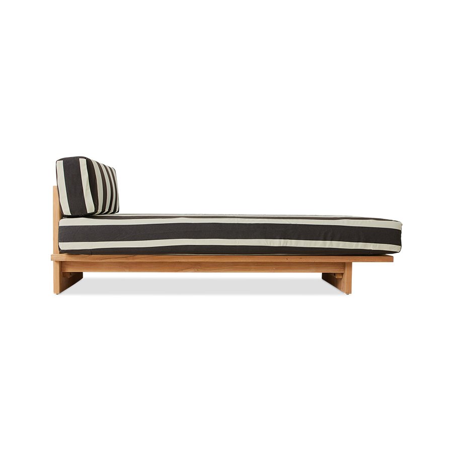 Outdoor daybed teak, stracciatella