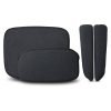 Wire armchair comfort kit dark grey